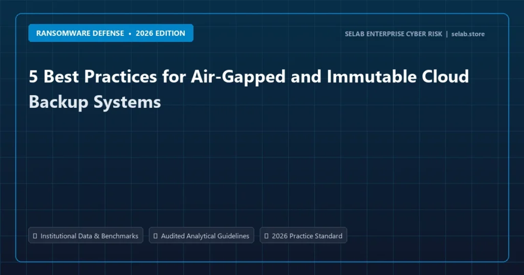 5 Best Practices for Air-Gapped and Immutable Cloud Backup Systems - Ransomware Defense analysis and strategic guide