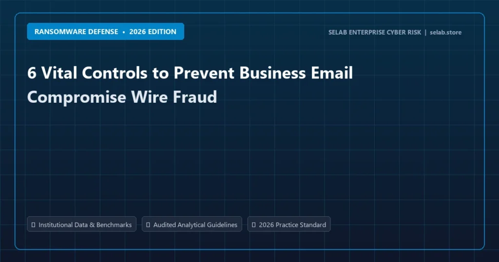 6 Vital Controls to Prevent Business Email Compromise Wire Fraud - Ransomware Defense analysis and strategic guide