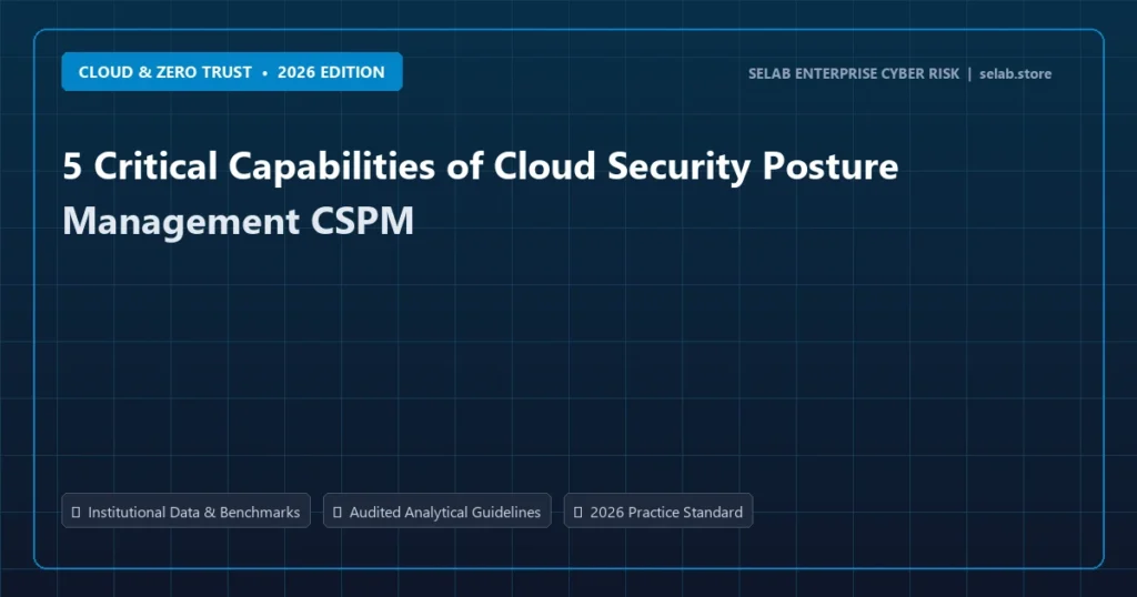 5 Critical Capabilities of Cloud Security Posture Management CSPM - Cloud & Zero Trust analysis and strategic guide