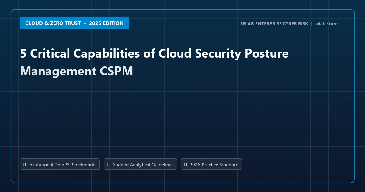 5 Critical Capabilities of Cloud Security Posture Management CSPM