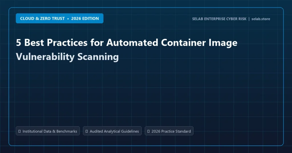 5 Best Practices for Automated Container Image Vulnerability Scanning - Cloud & Zero Trust analysis and strategic guide