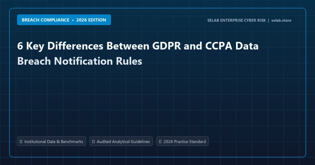 6 Key Differences Between GDPR and CCPA Data Breach Notification Rules - Breach Compliance analysis and strategic guide