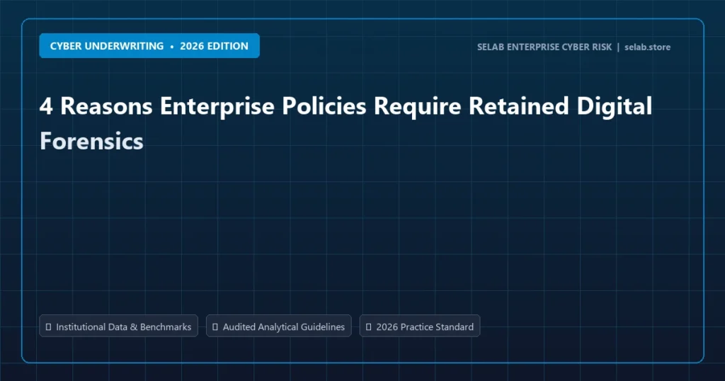 4 Reasons Enterprise Policies Require Retained Digital Forensics - Cyber Underwriting analysis and strategic guide