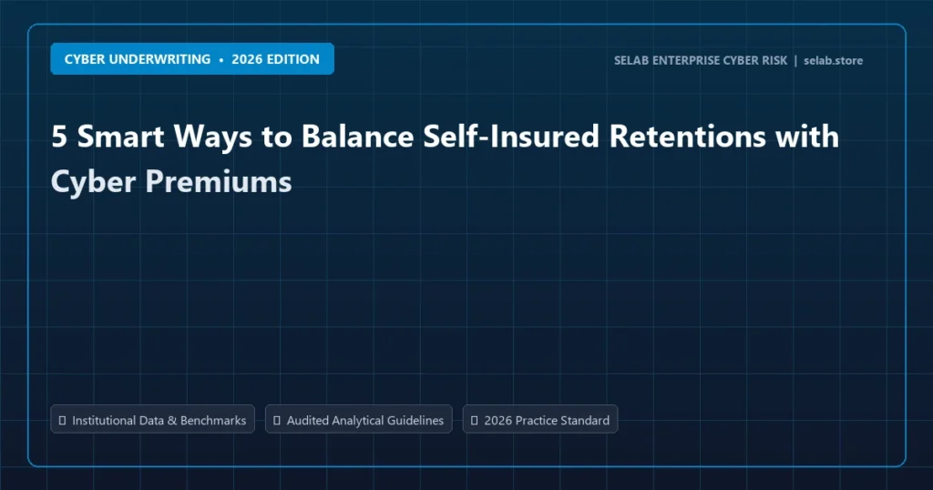 5 Smart Ways to Balance Self-Insured Retentions with Cyber Premiums - Cyber Underwriting analysis and strategic guide