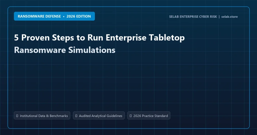 5 Proven Steps to Run Enterprise Tabletop Ransomware Simulations - Ransomware Defense analysis and strategic guide
